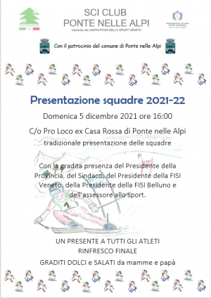 PRESENTAZIONE SQUADRE STAGIONE 2021-2022